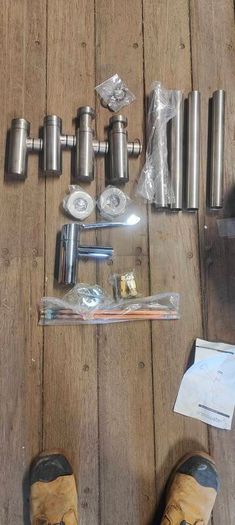stainless steel traps and tap