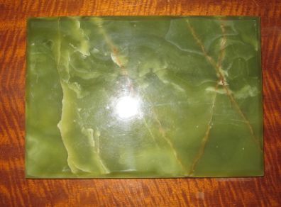Unique Rare Brazilian Dark Green Onyx Plinth / Base