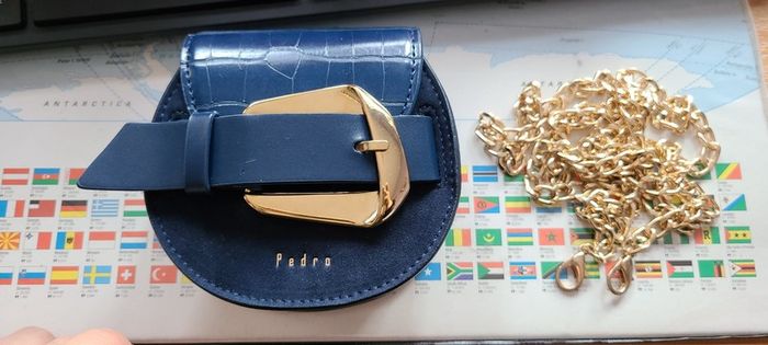 Pedro Buckled Croc-Effect Shoulder Micro Bag