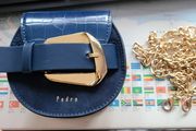 Pedro Buckled Croc-Effect Shoulder Micro Bag