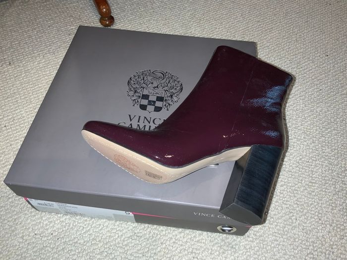Vince Camuto Burgundy ankle boot BRAND NEW