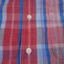 L.L. Bean Red Blue Pink Plaid Check Flannel Shirt Regular Fit Size M Image 4