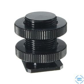 5/8" (Male)  to 1/4" (Female) Microphone, Tripod, Camera Shoe Adapter