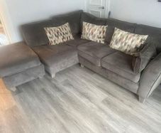 L-Sofa, 3 Seater & Pouffes
