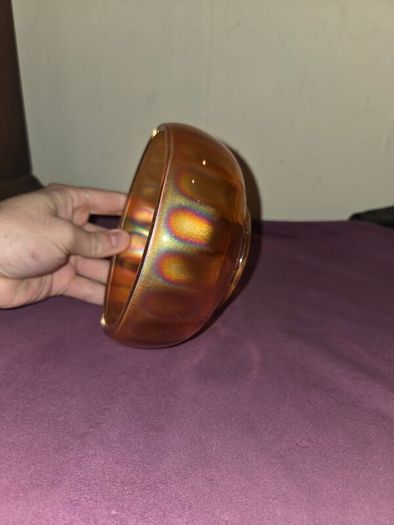 Antique Marigold Carnival Glass Bowl