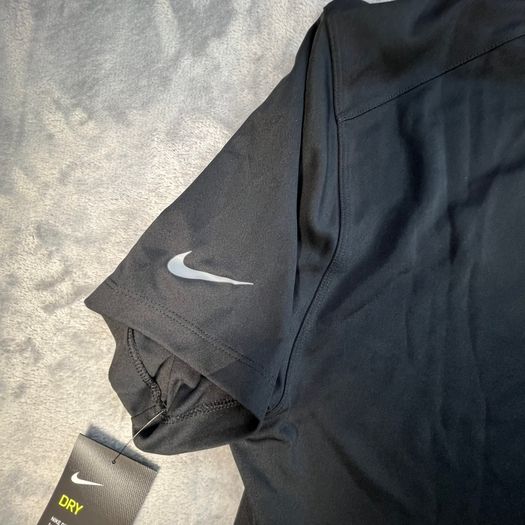 Nike Dri-Fit Golf Polo Shirt - Mens Small Black Breathable Casual Slim Fit BNWT