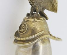 Faberge silver gilt egg form pendant circa 1908