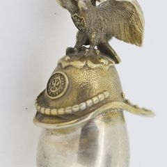 Faberge silver gilt egg form pendant circa 1908