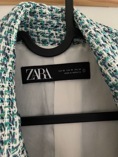 zara blazer tweed