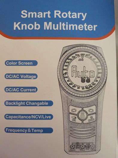 Digital Multimeter Voltmeter Ohmmeter Ammeter Multi Tester Meter with Backlit LCD Electronic Test Meter Measures Voltage, Current, Resistance; Tests Continuity, Diode