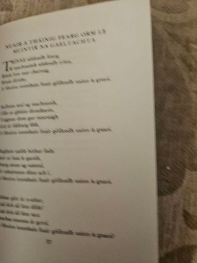 Tar Eis Mo Bhais. Sean O Riordan. The Final Book Of Poetry By The Author. First Edition Hardback With Dustjacket In Good Condition.  See Photos For Same.