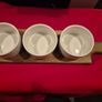 Fiesta Joy Acacia Paddle Tray with Dip Bowls Image 2