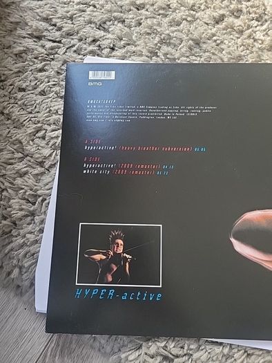 Thomas Dolby Hyperactive 12 inch blue vinyl RSD