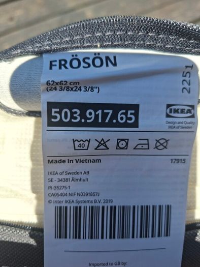 Froson Ikea outdoor cushions