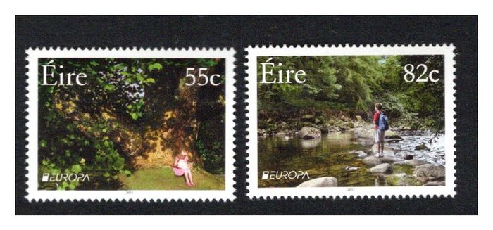 2011 Ireland Europa Forests Commemorative Stamps Mint Never Hinged (MNH).
