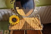 Vintage Mirror with baskets