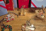 Beautiful Bundle of 5 Newbridge Silver Christmas Decorations, 3 Retired Editions
