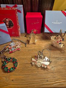 Beautiful Bundle of 5 Newbridge Silver Christmas Decorations, 3 Retired Editions