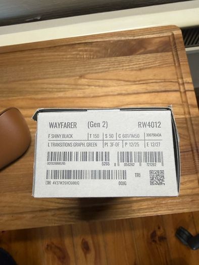 Meta Ray Ban Al glasses Gen 2 Wayfarer
