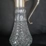 Cut Glass Silver Plated Claret Jug Image 5