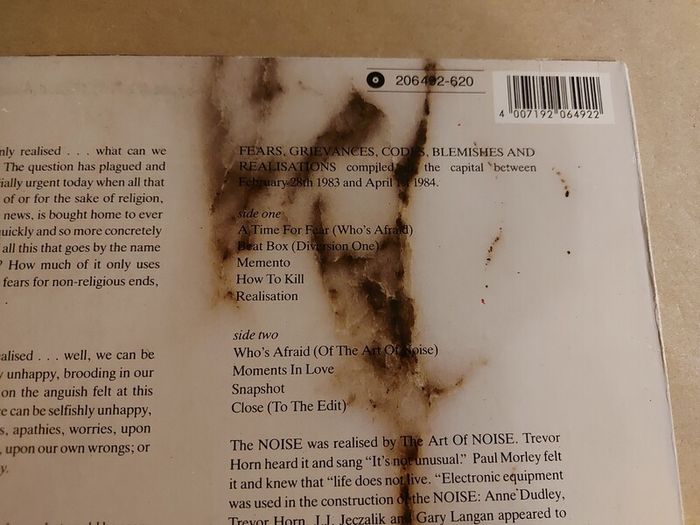 The Art Of Noise - Who's Afraid Of - Vinyl Record + Hundreds More