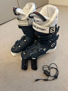 Salamon Ladies Ski Boots 26-26.5 UK7.5-8 with heaters