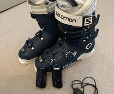 Salamon Ladies Ski Boots 26-26.5 UK7.5-8 with heaters