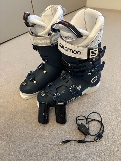 Salamon Ladies Ski Boots 26-26.5 UK7.5-8 with heaters