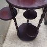 vintage mahogany plant stands Image 2