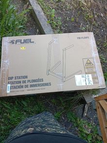 Dip station still in carton