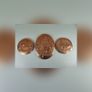 Vintage Indian Hand Crafted Embossed Copper Art Oval Image 4