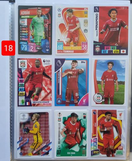 Liverpool Football Cards (116 Players)
