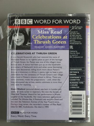 9 Audiobook Cassette Tapes. Includes Miss Read, John Mortimer, Joanna Trollope