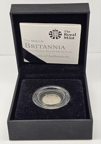 Royal Mint 2010 Silver Proof 1/10th of Ounce Britannia Coin in Original Holder with COA