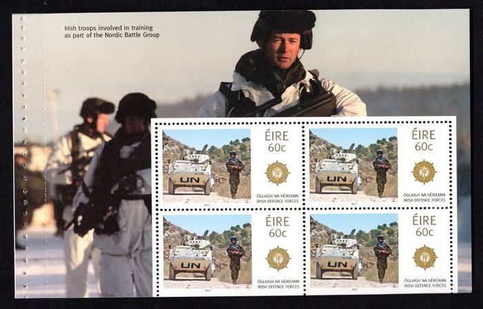 2013 Ireland Irish Defence Forces Commemorative Stamp Booklet Mint Never Hinged (MNH)