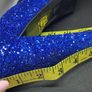 Blue Glitter High Heel Shoes Image 3