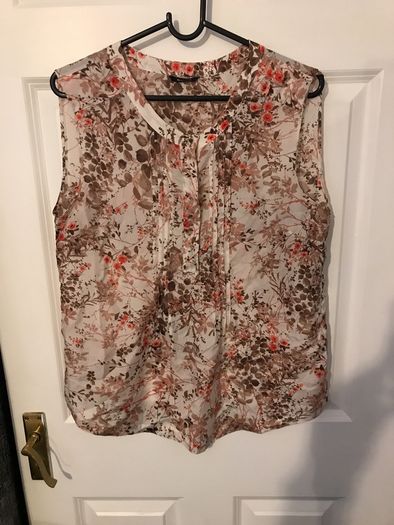 massimo dutti 100% mulberry silk top