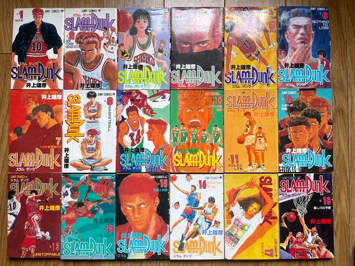 SLAM DUNK Full Set and BUZZER BEATER all Japanese Editions Takehiko Inoue Complete Manga Collection