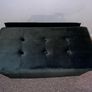 Velvet Ottoman With Storage And Lid Image 2