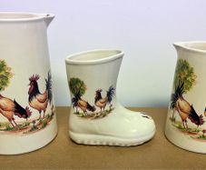 vintage pottery set