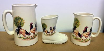 vintage pottery set