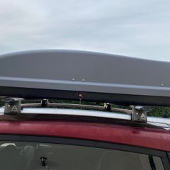 Roofbox with RoofBars and Bikerack
