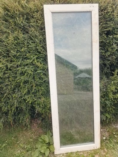 PVC double glazed Door two 72cm x 210cm