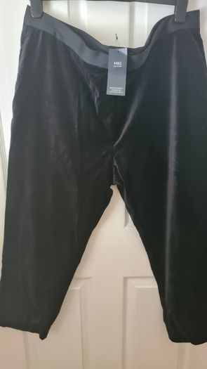 M&s Suede Pants Size 20 Short Leg(nwt)