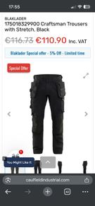 blaklader craftsman work bottoms