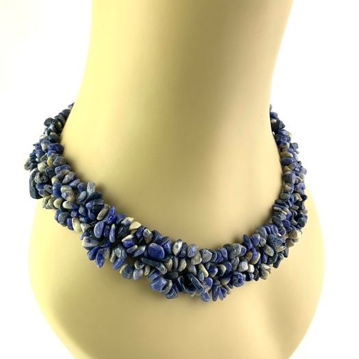 Vintage Sodalite Beaded Necklace