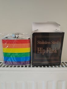 Rainbow Hip flask