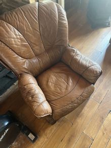 leather armchair