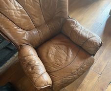 leather armchair