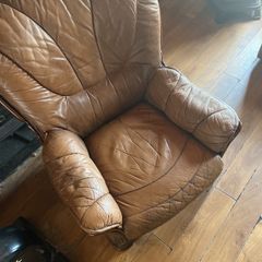 leather armchair